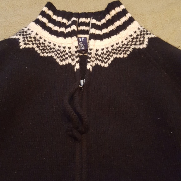 XS Gap Zip-Up Lambs Wool Sweater - Picture 2 of 4